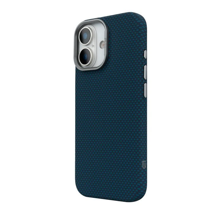 Чехол для мобильного телефона Armorstandart LikeCarbon2 MagCase Apple iPhone 17 Kevlar Dark Blue (ARM88613) (UA)