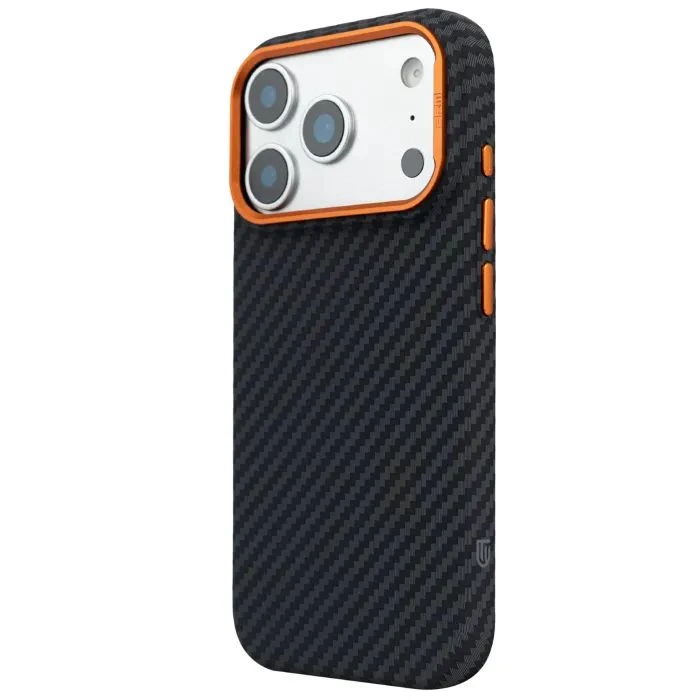 Чехол для мобильного телефона Armorstandart LikeCarbon2 SE MagCase Apple iPhone 17 Pro Black Orange (ARM89161) (UA)