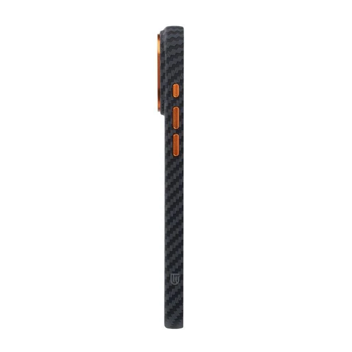 Чехол для мобильного телефона Armorstandart LikeCarbon2 SE MagCase Apple iPhone 17 Pro Max Black Orange (ARM89162) (UA)