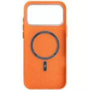 Чехол для мобильного телефона Armorstandart LikeCarbon2 SE MagCase Apple iPhone 17 Pro Max Kevlar Orange Rose Gold (ARM89169) (UA)