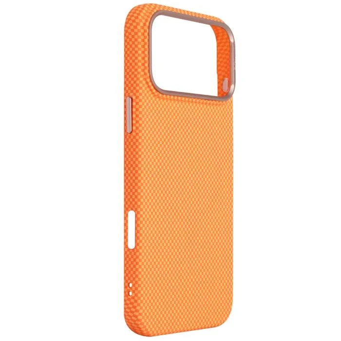 Чехол для мобильного телефона Armorstandart LikeCarbon2 SE MagCase Apple iPhone 17 Pro Max Kevlar Orange Rose Gold (ARM89169) (UA)