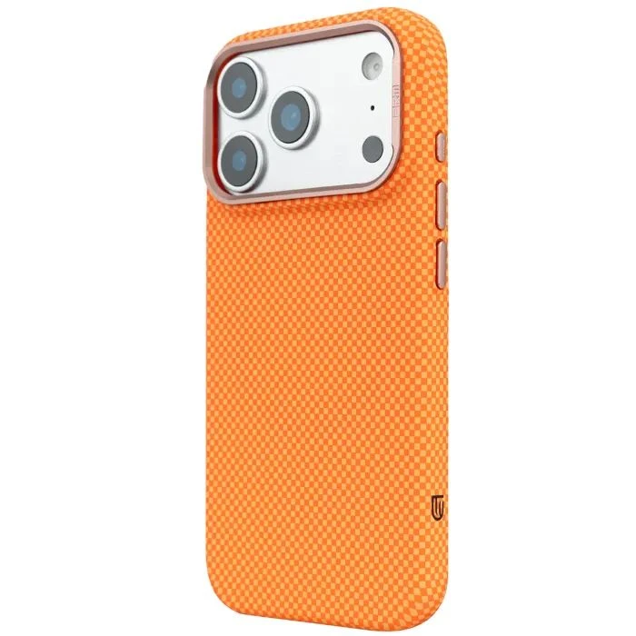 Чехол для мобильного телефона Armorstandart LikeCarbon2 SE MagCase Apple iPhone 17 Pro Max Kevlar Orange Rose Gold (ARM89169) (UA)