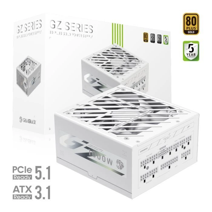 Gamemax 1000W (GZ 1000G WH) (UA) Стандарт БЖ: ATX; Потужність: 1000