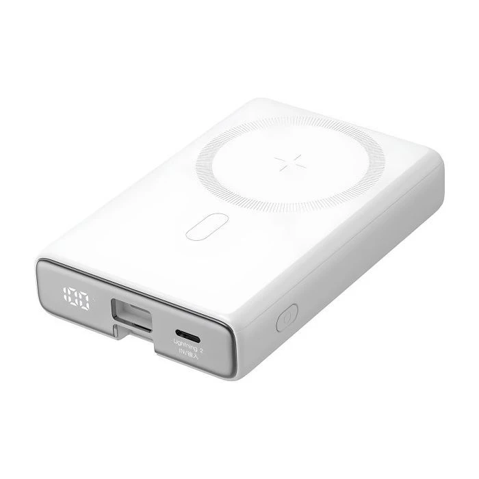 JOYROOM Magnetic Wireless 10000mAh 20W QC, USB-C In/Out White (JR-PBM01 / 6941237112545) (UA) Ємність: 10000 mAh; Вихідний струм: 2.4