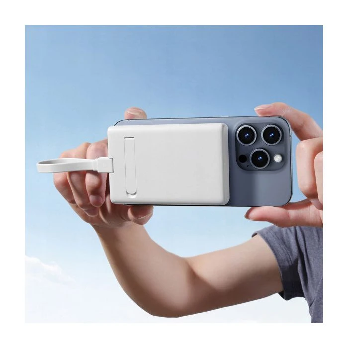 JOYROOM Magnetic Wireless 10000mAh 20W QC, USB-C In/Out White (JR-PBM01 / 6941237112545) (UA)