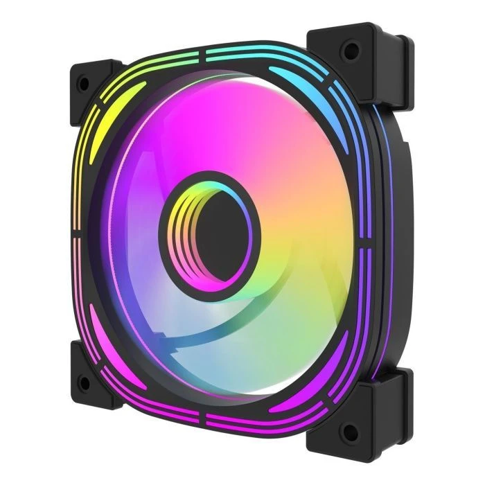 Кулер для корпуса DARKFLASH INF24 3IN1(PWM) BLACK (UA)