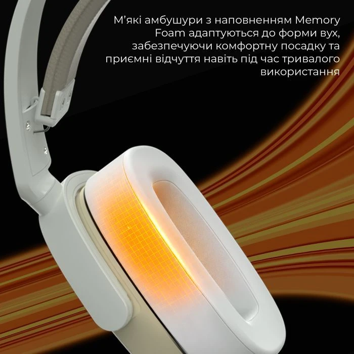 Навушники Ajazz AHM09 MAX 3-Mode Gray/White (AHM09-MAX-GW) (UA)