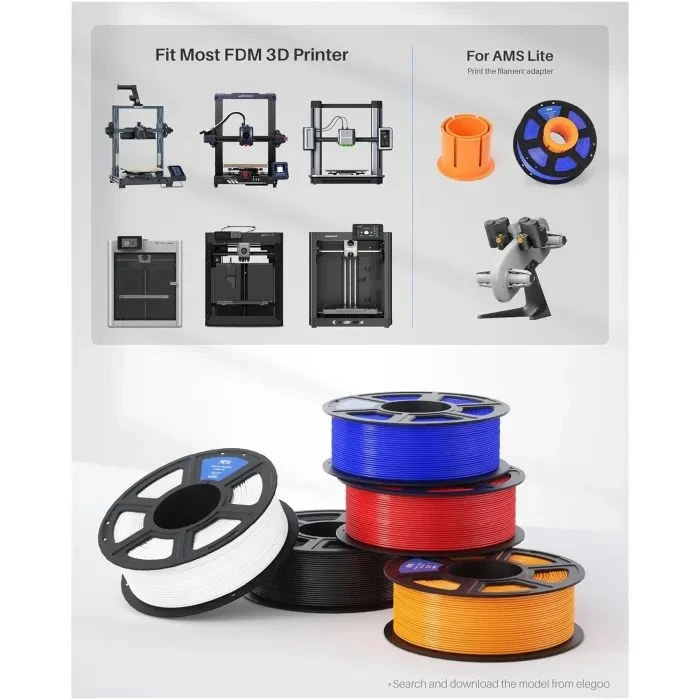Пластик для 3D-принтера ELEGOO PETG 1кг, 1.75мм, бежевий (50.203.0395) (UA)