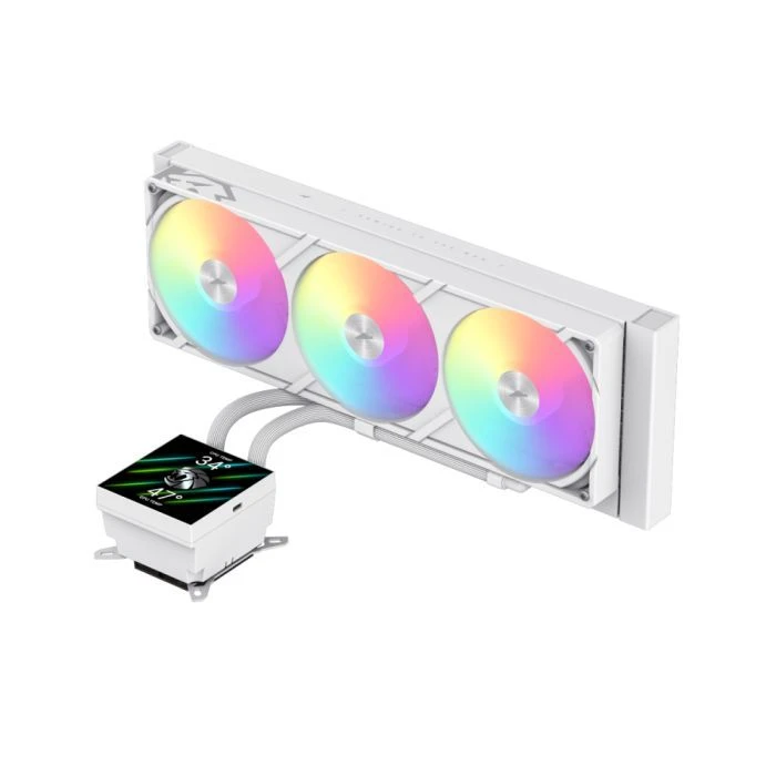Система рідинного охолодження Gamemax GLACIER 360 LCD WH (UA)