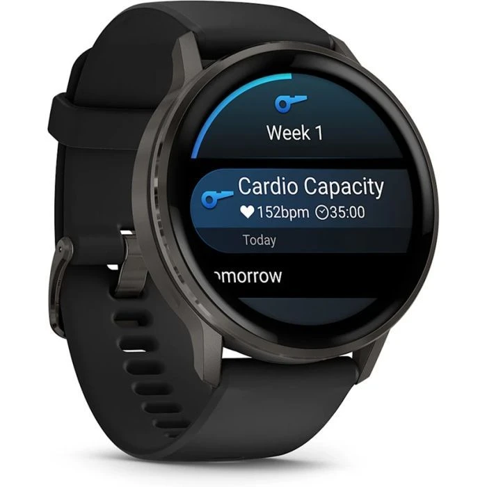 Смарт-часы Garmin Venu 4 (45mm), Black w/ Slate + Black, GPS (010-03014-00) (UA)