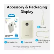 VENTION 10000mAh 22,5W Fast Charging, USB-A, 2xUSB-C Beige (FKAN0-C) (UA)