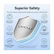 VENTION 10000mAh 22,5W Fast Charging, USB-A, 2xUSB-C Beige (FKAN0-C) (UA)