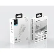 Сетевое зарядное устройство SENTEO Z-18 USB-C 3A GaN PD 45W White