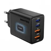 Мережевий зарядний пристрій SENTEO Z-19 2USB + 2USB-C 3A GaN PD 50W Black