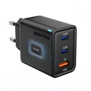 Мережевий зарядний пристрій SENTEO Z-17 USB + 2USB-C 3A GaN PD 30W Black