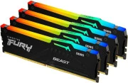 Kingston FURY 128 GB (4x32GB) DDR5 5600 MHz Beast RGB (KF556C40BBAK4-128)