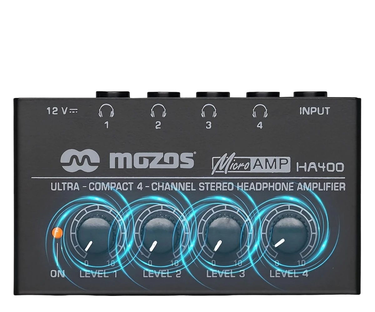 Mozos HA400 4-kanalowy wzmacniacz sluchawkowy (HA400) EU