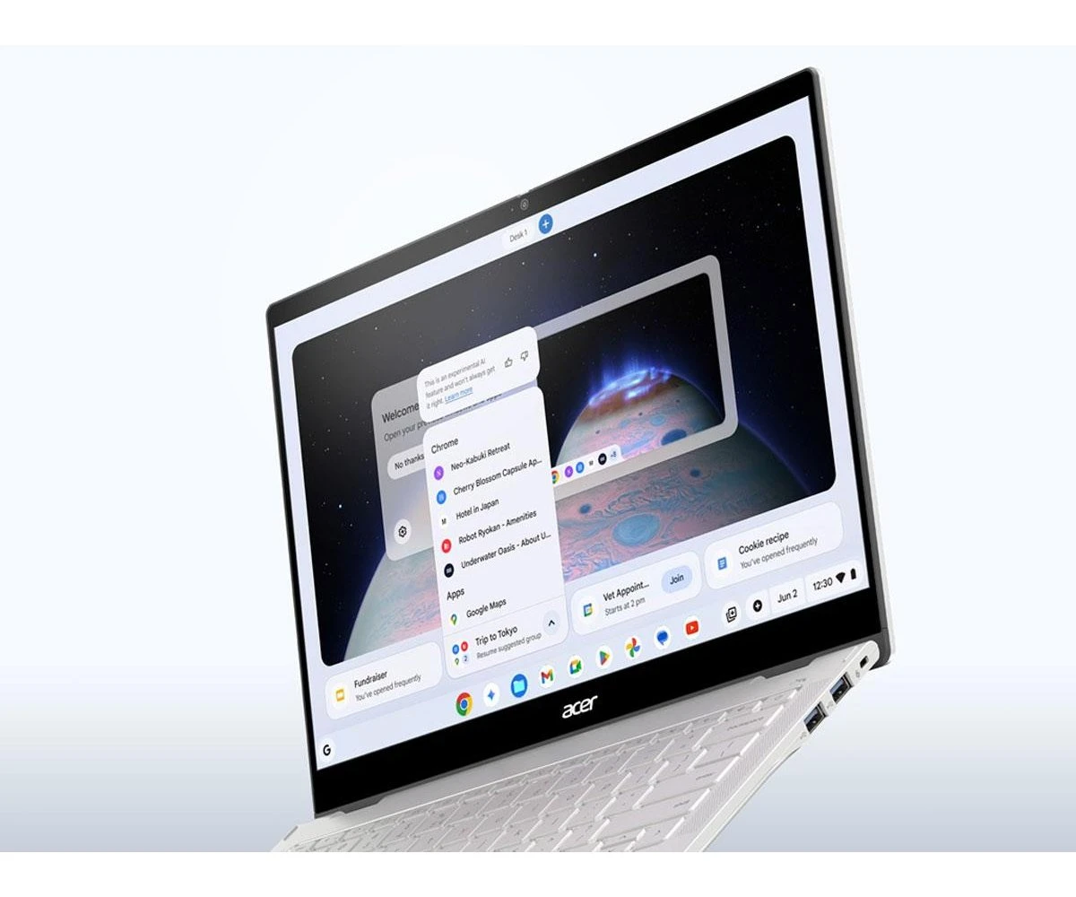 Acer Chromebook Plus Spin 514 MT Ultra 910/16GB/256 ChromeOS (CP514-5HN || NX.JRHEP.008) Назначение продукта: NPU -