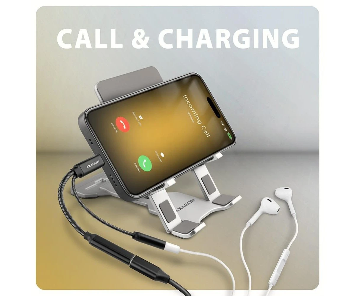 Axagon ADA-HCPD, USB-C - 3.5mm jack - Hi-Res DAC, 384kHz/32bit (ADA-HCPD) EU