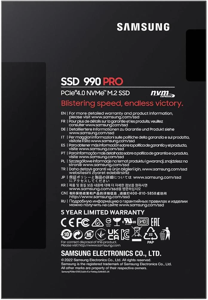 Samsung 990 PRO 1 TB (MZ-V9P1T0BW)