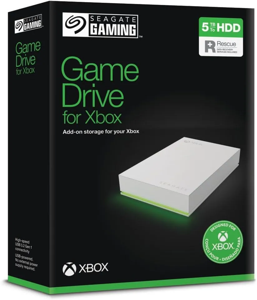 Seagate Game Drive 5TB For XBOX (STKX5000100) Тип накопичувача: зовнішній