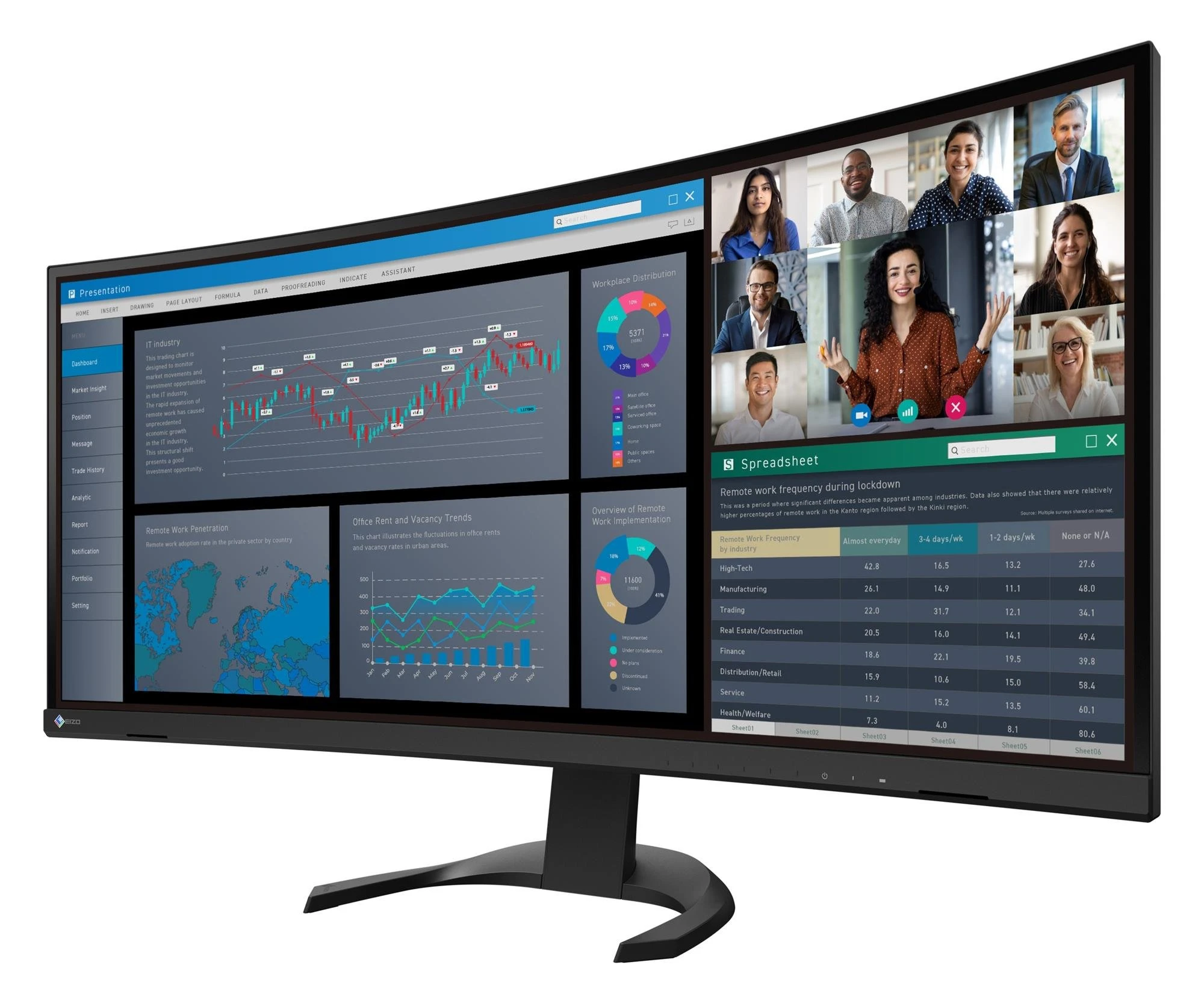 Eizo FlexScan EV3851X-BK EU
