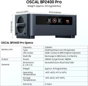 Дополнительная батарея для зарядной станции Oscal BP2400 Expansion Battery
