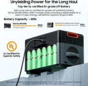 Додаткова батарея для зарядної станції Oscal BP2400 Expansion Battery