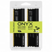 Prologix 16 GB (2x8GB) DDR4 3200 MHz Onyx Black RGB (PRO16GB3200YBR4K) (UA)
