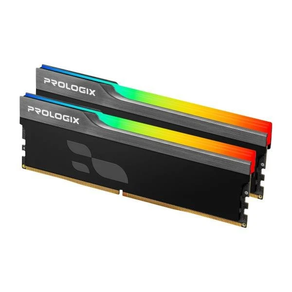 Prologix 32 GB (2x16GB) DDR4 3200 MHz Onyx Black RGB (PRO32GB3200YBR4K) (UA)