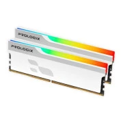 Prologix 32 GB (2x16GB) DDR4 3200 MHz Onyx White RGB (PRO32GB3200YWR4K) (UA)