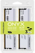 Prologix 32 GB (2x16GB) DDR5 6000 MHz Onyx White RGB (PRO32GB6000YWR5K) (UA)
