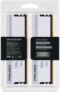Prologix 32 GB (2x16GB) DDR5 6000 MHz Onyx White RGB (PRO32GB6000YWR5K) (UA)