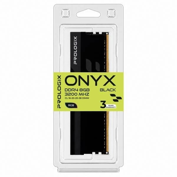 Prologix 8 GB DDR4 3200 MHz Onyx Black RGB (PRO8GB3200YBR4) (UA)