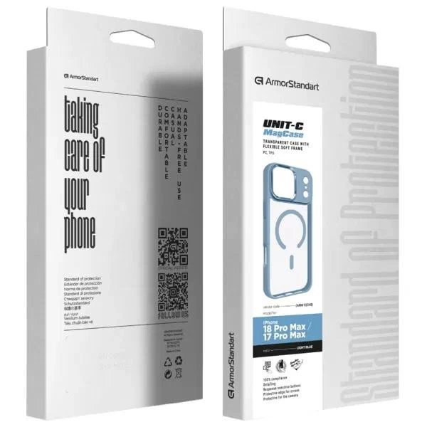 Чехол для смартфона ArmorStandart Apple iPhone 18 Pro Max / 17 Pro Max - Unit MagCase Light Blue (ARM92348) (UA)