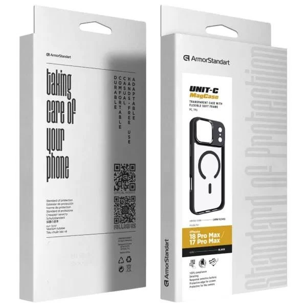 Чехол для смартфона ArmorStandart Apple iPhone 18 Pro Max / 17 Pro Max - Unit MagCase Black (ARM92346) (UA)