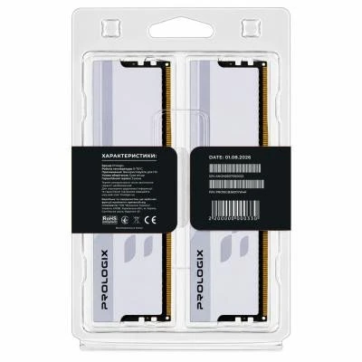 Prologix 16 GB (2x8GB) DDR4 3600 MHz Onyx White (PRO16GB3600YW4K) (UA)