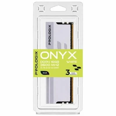 Prologix 16 GB DDR4 3600 MHz Onyx White RGB (PRO16GB3600YWR4) (UA)