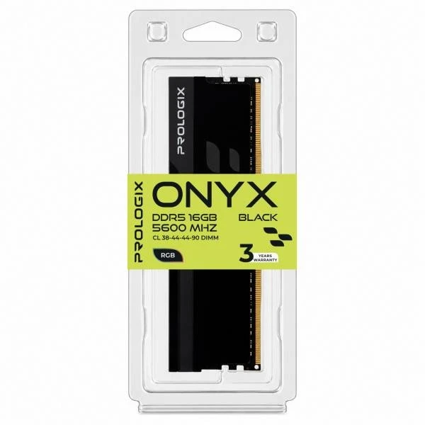 Prologix 16 GB DDR5 5600 MHz Onyx Black RGB (PRO16GB5600YBR5) (UA)