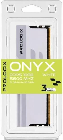 Prologix 16 GB DDR5 5600 MHz Onyx White (PRO16GB5600YW5) (UA)