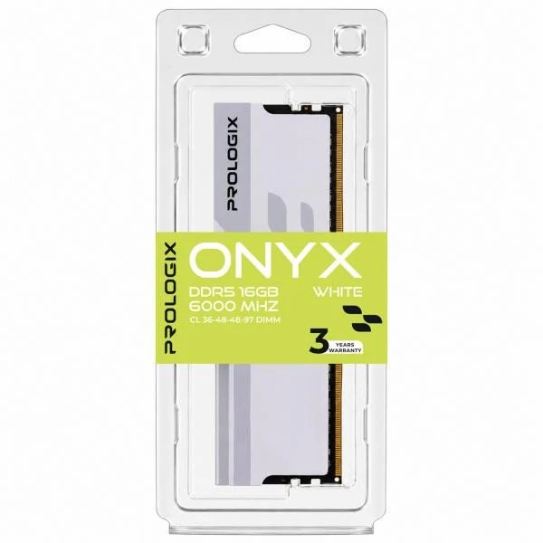 Prologix 16 GB DDR5 6000 MHz Onyx White (PRO16GB6000YW5) (UA)