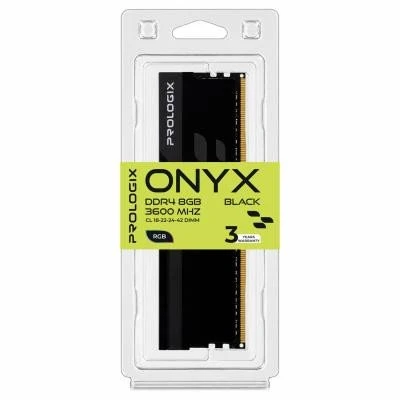 Prologix 8 GB DDR4 3600 MHz Onyx Black RGB (PRO8GB3600YBR4) (UA)