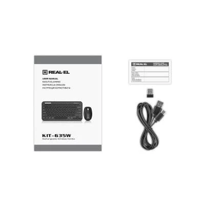 REAL-EL KIT-635W Wireless Bluetooth Black (EL123100057) (UA)