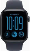 Apple Watch SE 3 GPS 40mm Midnight Aluminium Case with Navy Blue Sport Band S/M (MJKY4)