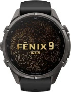 Смарт-часы Garmin Fenix 9 Pro 43mm Carbon Gray DLC Titanium with Black/Pebble Gray Silicone Band (010-04335-15/16)