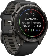 Смарт-часы Garmin Fenix 9 Pro 43mm Carbon Gray DLC Titanium with Black/Pebble Gray Silicone Band (010-04335-15/16)