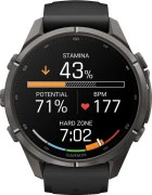 Смарт-часы Garmin Fenix 9 Pro 43mm Carbon Gray DLC Titanium with Black/Pebble Gray Silicone Band (010-04335-15/16)