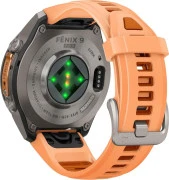 Смарт-часы Garmin Fenix 9 Pro inReach 43mm Titanium with Shell Pink/Autumn Orange Silicone Band (010-04335-00/01)