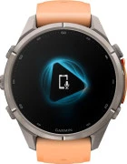 Смарт-часы Garmin Fenix 9 Pro inReach 43mm Titanium with Shell Pink/Autumn Orange Silicone Band (010-04335-00/01)