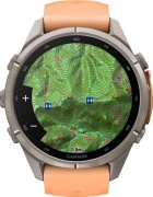 Смарт-часы Garmin Fenix 9 Pro inReach 43mm Titanium with Shell Pink/Autumn Orange Silicone Band (010-04335-00/01)